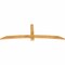 Ekena Millwork Bellingham Rough Sawn Timber Gable Bracket, Western Red Cedar, 84"W x 28"H x 2"D x 4"F, 8/12 Pitch GBW084X28X0204BEL00RWR - alternate 4